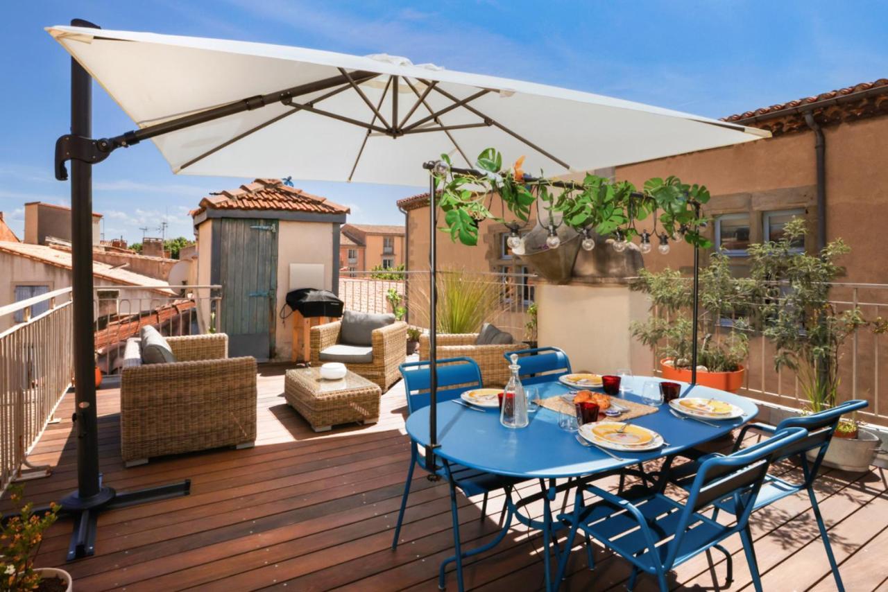 Apartmán La Terrasse Tapaja Vue Conciergeriedamecarcas Carcassonne Exteriér fotografie